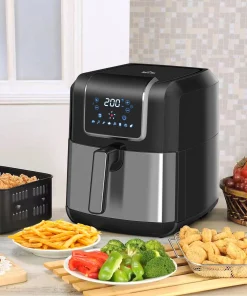 HOMCOM Large Air Fryer Oven Countertop Oven Cooking Gift - 14.25" x 11.5" x 13.25"