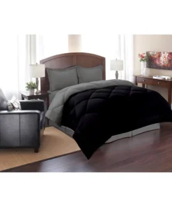 3 Piece All-season Down-Alternative Reversible Comforter Set