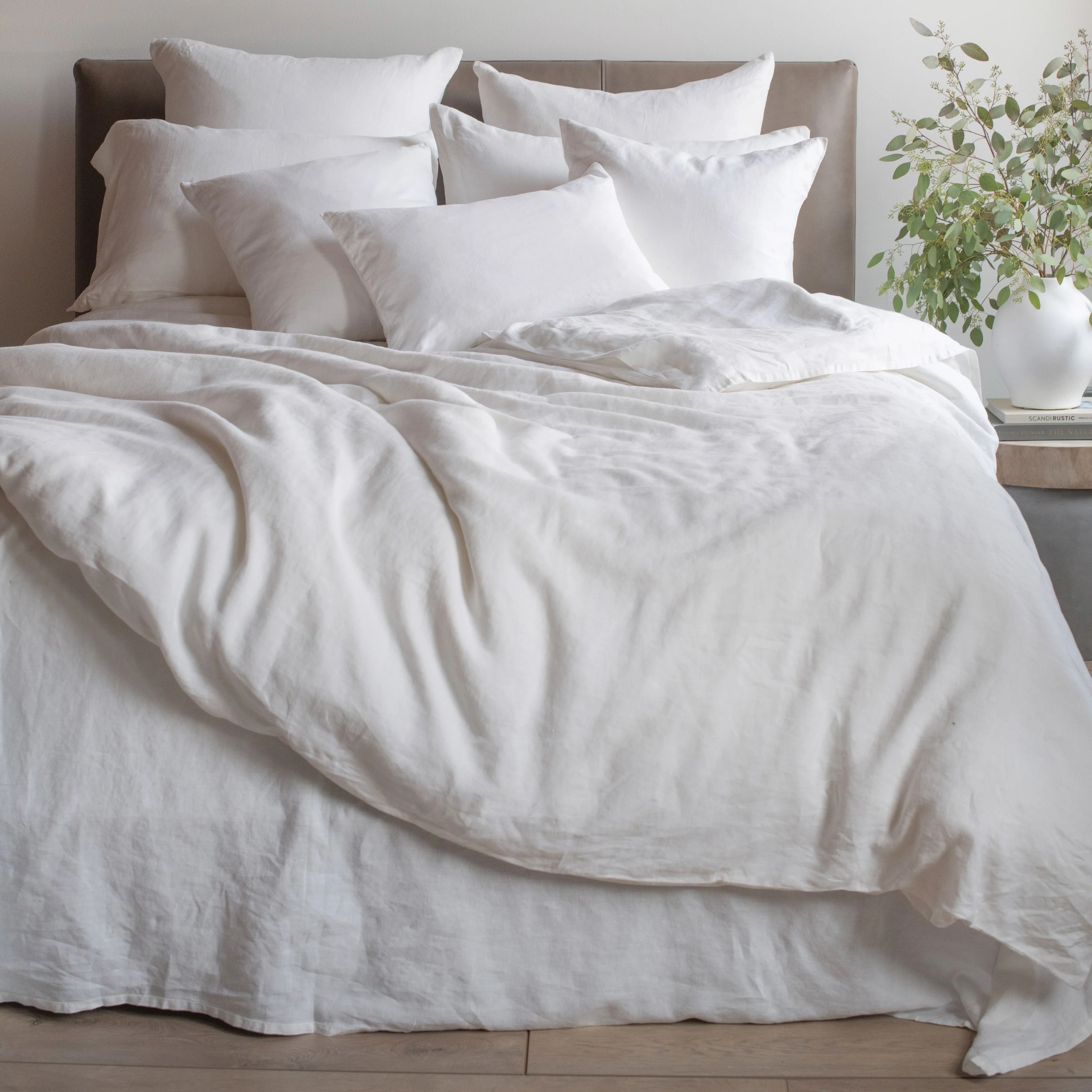 100% French Linen Duvet Cover by BOKSER HOME