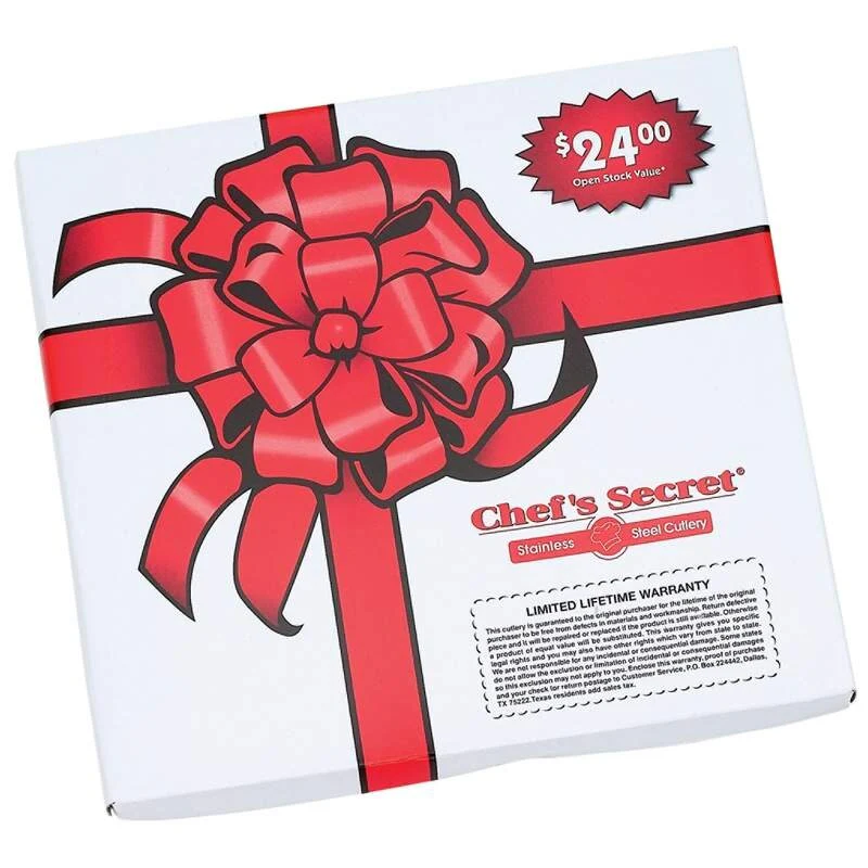 Chef's Secret® 8pc 8-1/2" Steak Knife Set - Silver