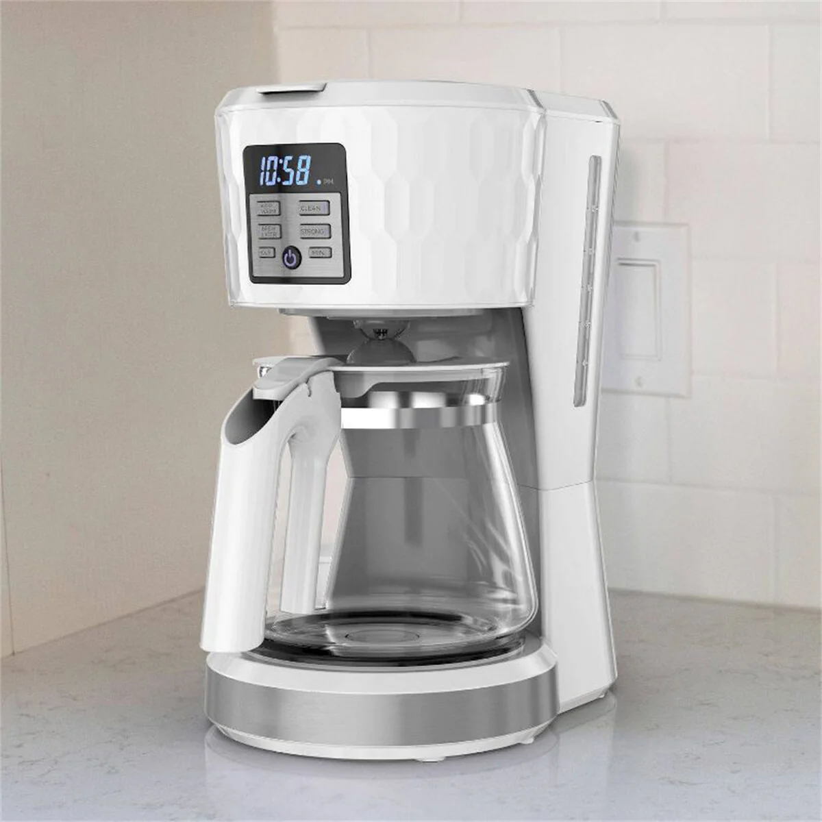 12-Cup Coffeemaker with Premium Textured Finish for Home & Commercial