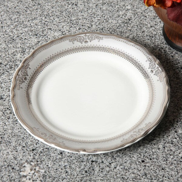 10 Strawberry Street Vanessa Platinum 9" Lucheon Plate (Set of 6)