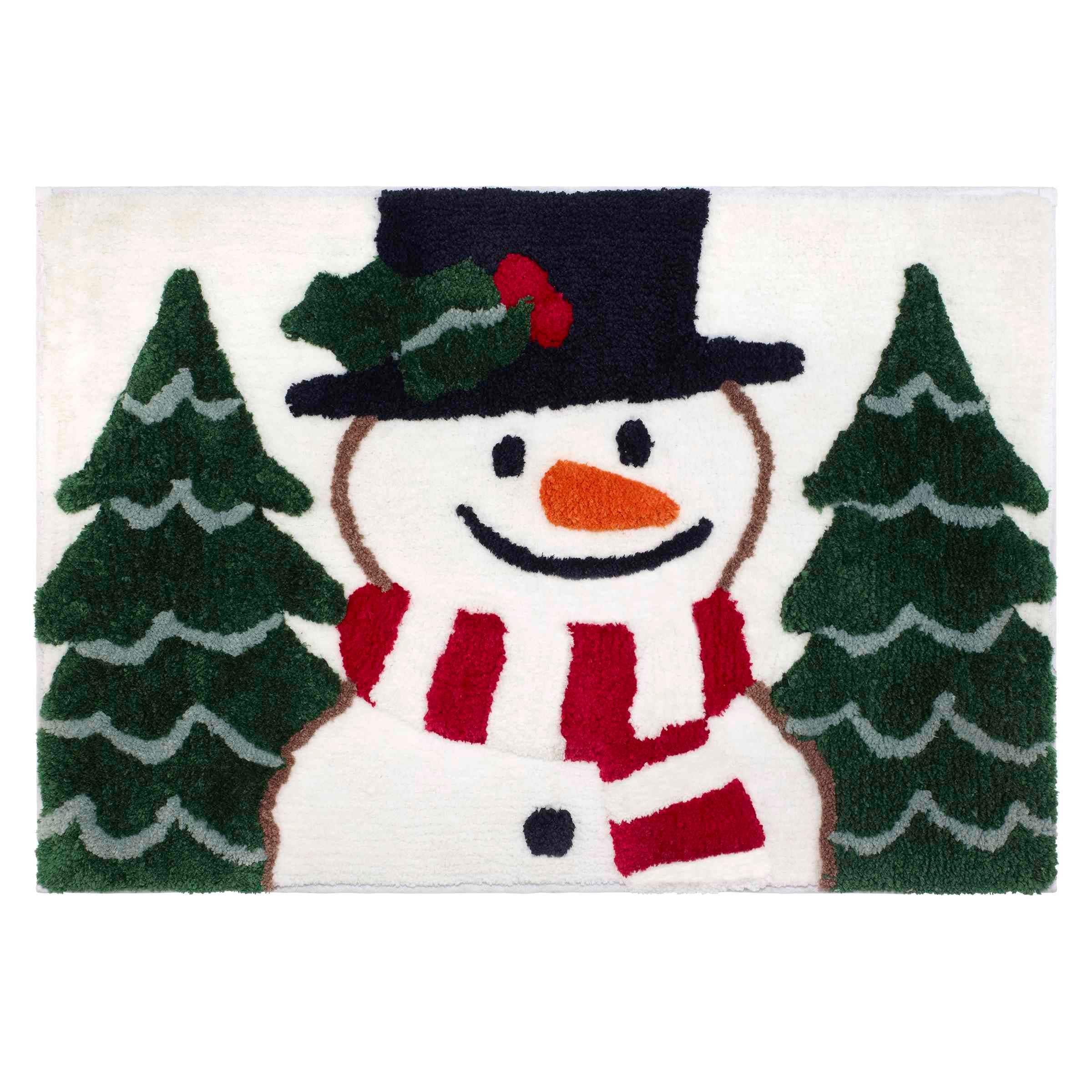 Avanti Linens Winter Snowman Rug