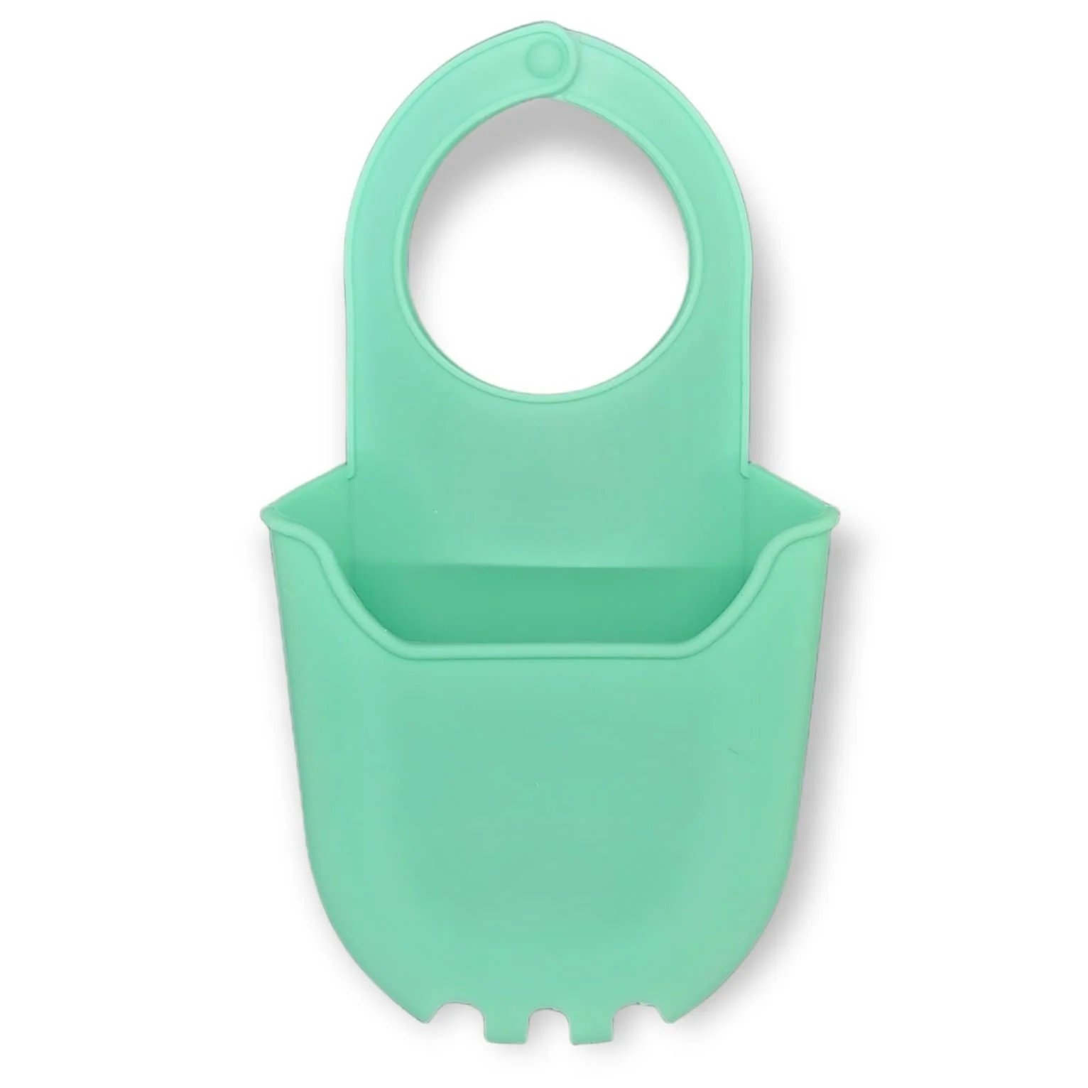 Handy Housewares Hanging Silicone Sink Caddy - For Kitchen or Bath, Hangs From Faucet, Helps Dry Sponges, Loofahs,...