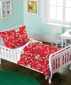 Dream Factory Candy Cane 2-piece Toddler Comforter Set
