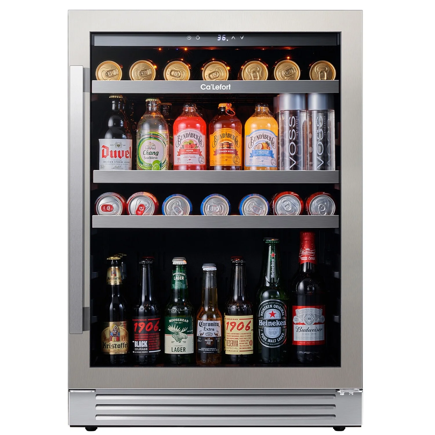 Ca'Lefort 24 inch 140 Can Beverage Cooler Built-in/ Freestanding Frost Free Beverage Center - 24 inch