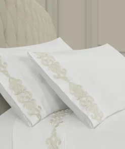 J. Queen New York Imperial Embroidered Pillow Case Pair