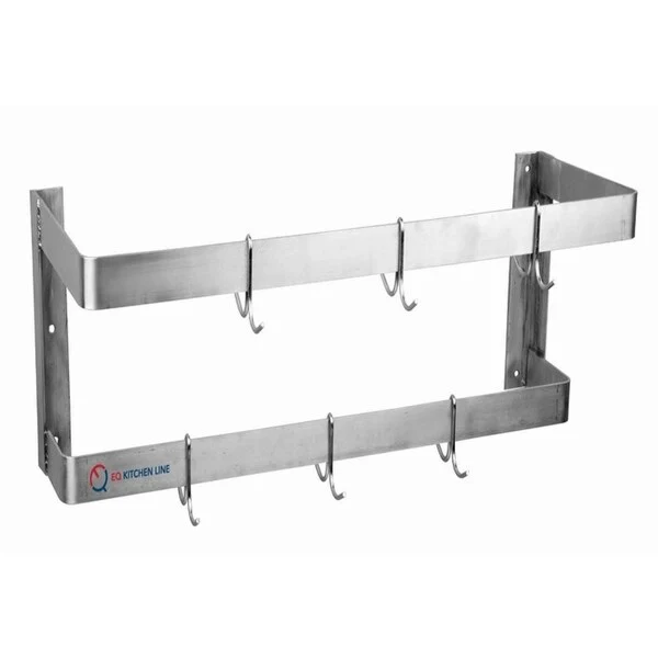 Heavy Duty Commercial Rack Shelf with Hooks Restaurant