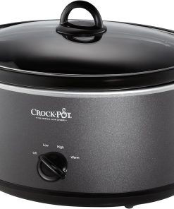 Crockpot SCV700-CH-BR Slow Cooker, 7 quarts, Charcoal
