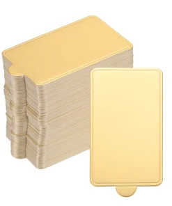 100pcs Mini Cake Boards, Mousse Cake Cardboards Rectangle Cake Bases