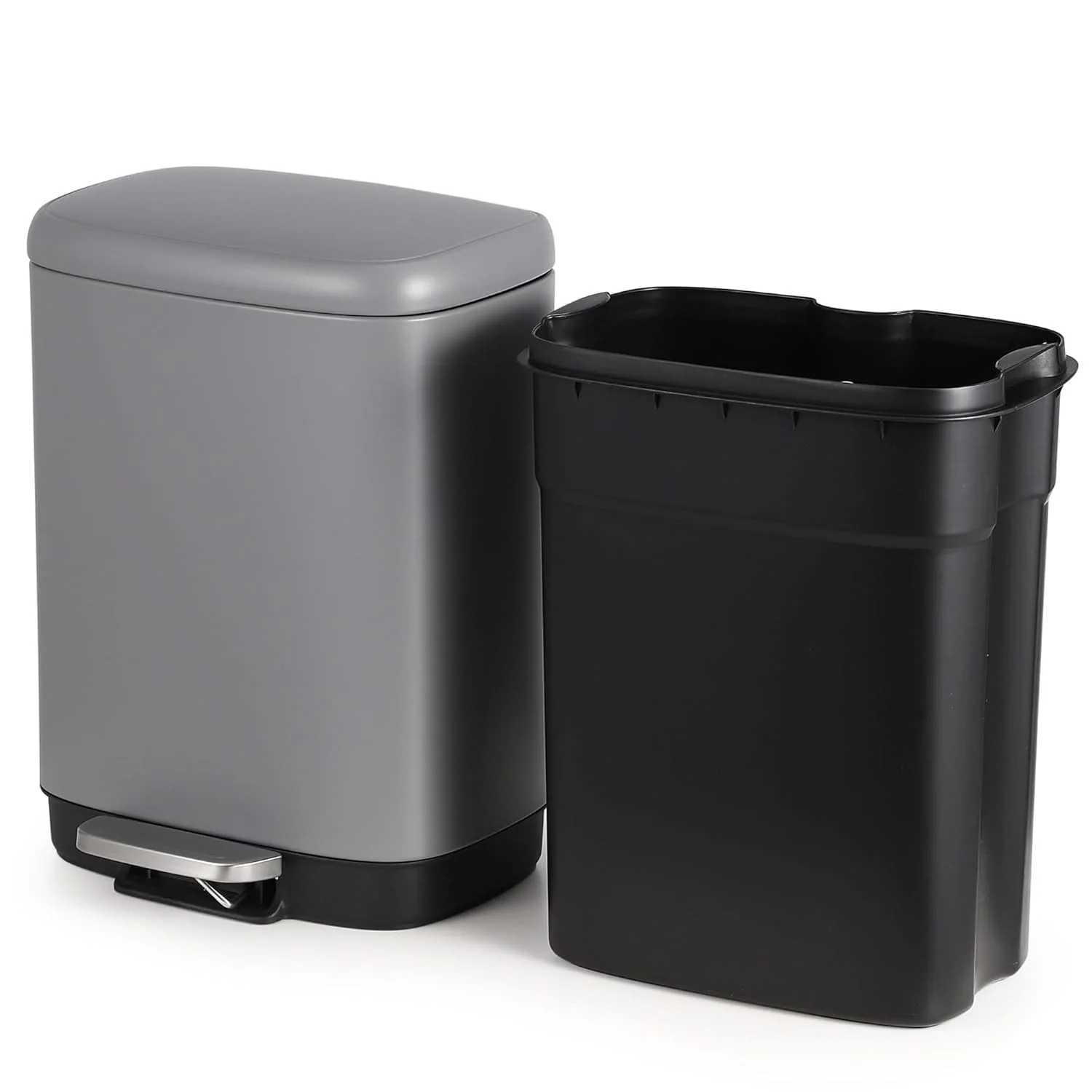 3.2 Gallon Stainless Steel Kitchen Trash Can with 12 Liter for Kitchen