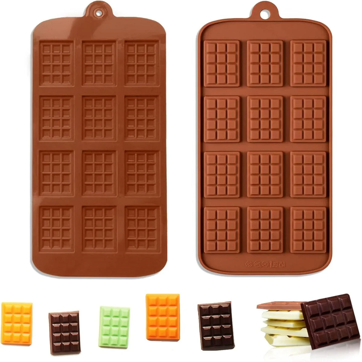 2 Pieces Silicone Break Apart Chocolate Moulds
