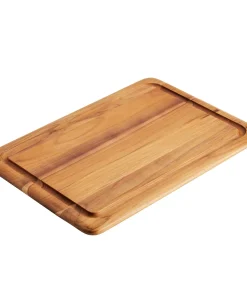 Anolon Pantryware Reversible Teak Wooden Cutting Board, 20-Inch x 14-Inch - 20-Inch x 14-Inch