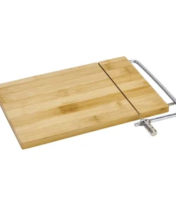 Kitchen Details Bamboo Cheese Board with Slicing Cable - 10.5"x6.5"x.5"