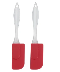 2 Pcs Small Flexible Silicone Spatula Heat Resistant Non Sticky - 2pcs