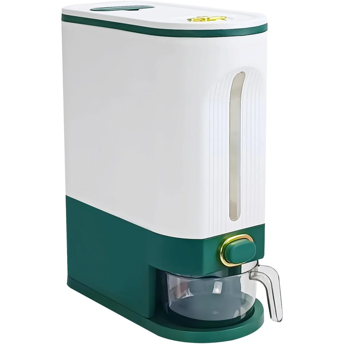 25 Lbs Rice Dispenser Large Grain Container Storage with Lid