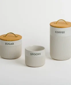 Coffee Bar Canisters, Set of 3