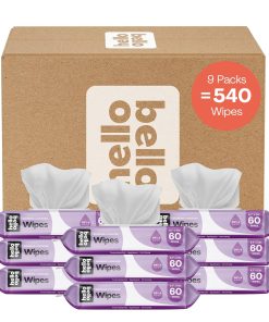 Hello Bello Extra Gentle Unscented Baby Wipes - Made with 99% Water and Aloe for Babies and Kids - 720 Count