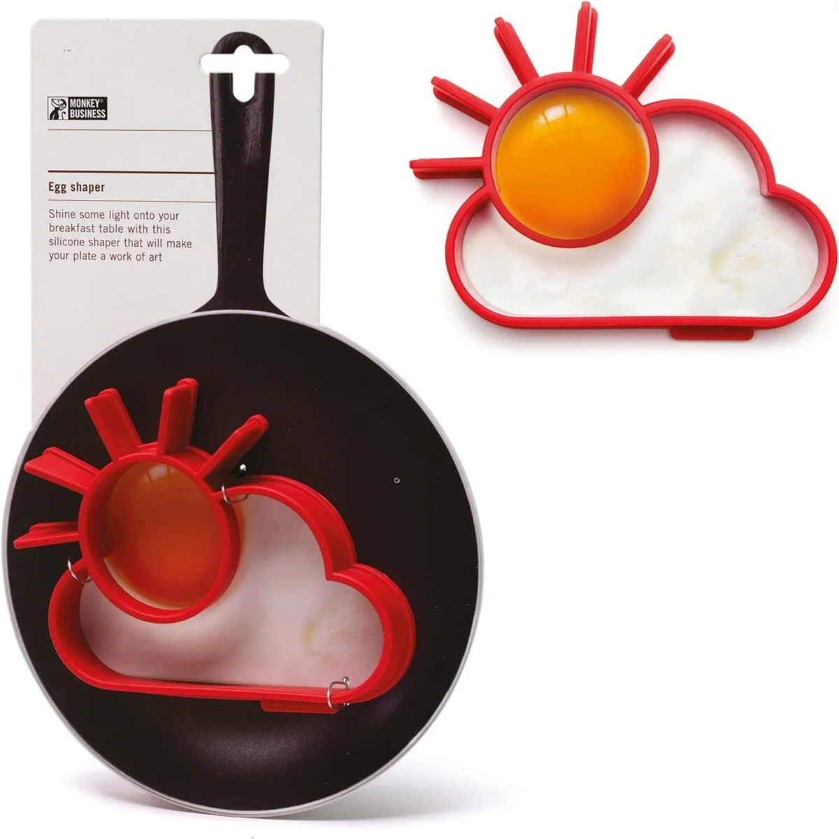 Breakfast Omelette Mold Silicone Sun and Cloud Shaped Egg Mold