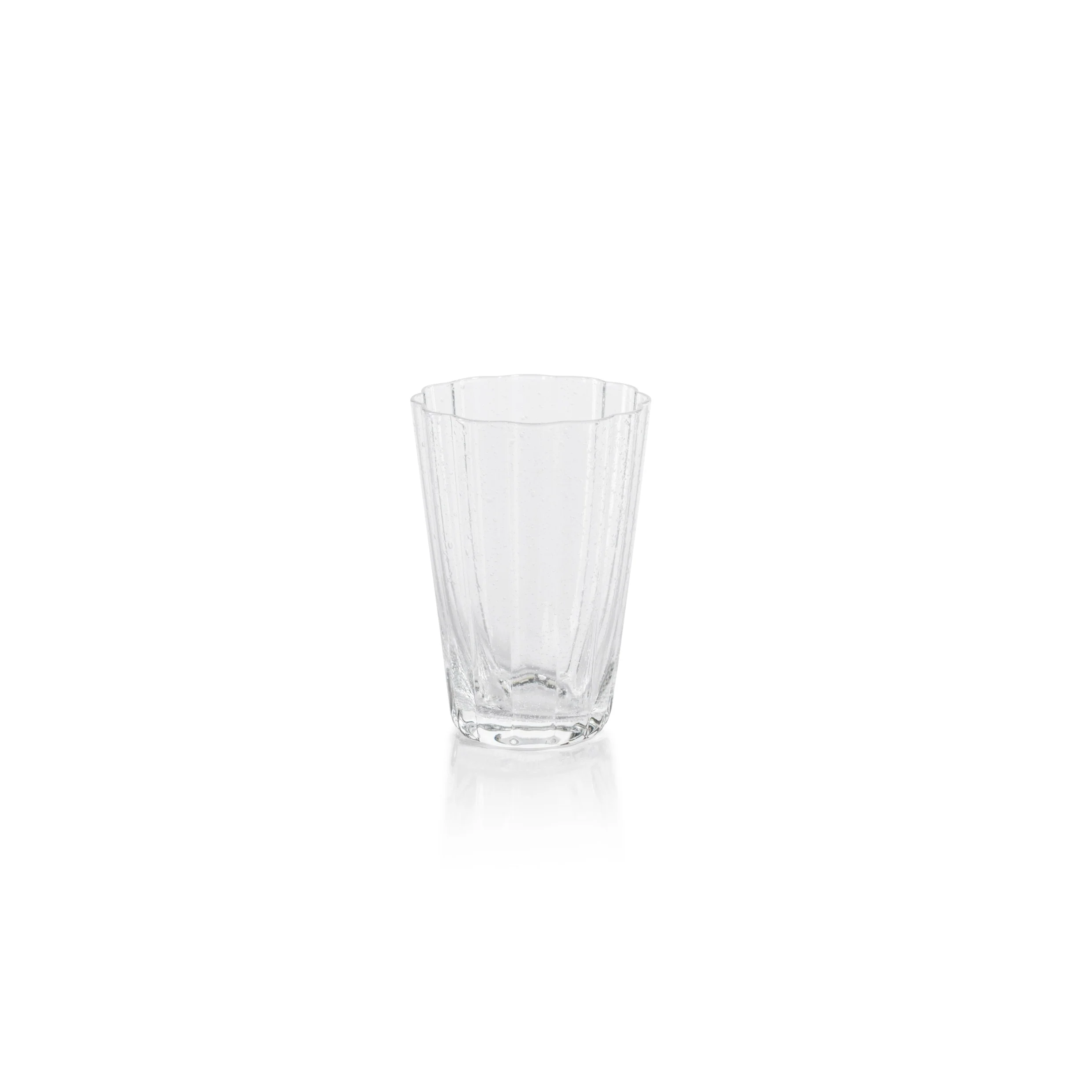 Barletta Bubble Highball Glasses, Set of 4 - 3" x 6.25"