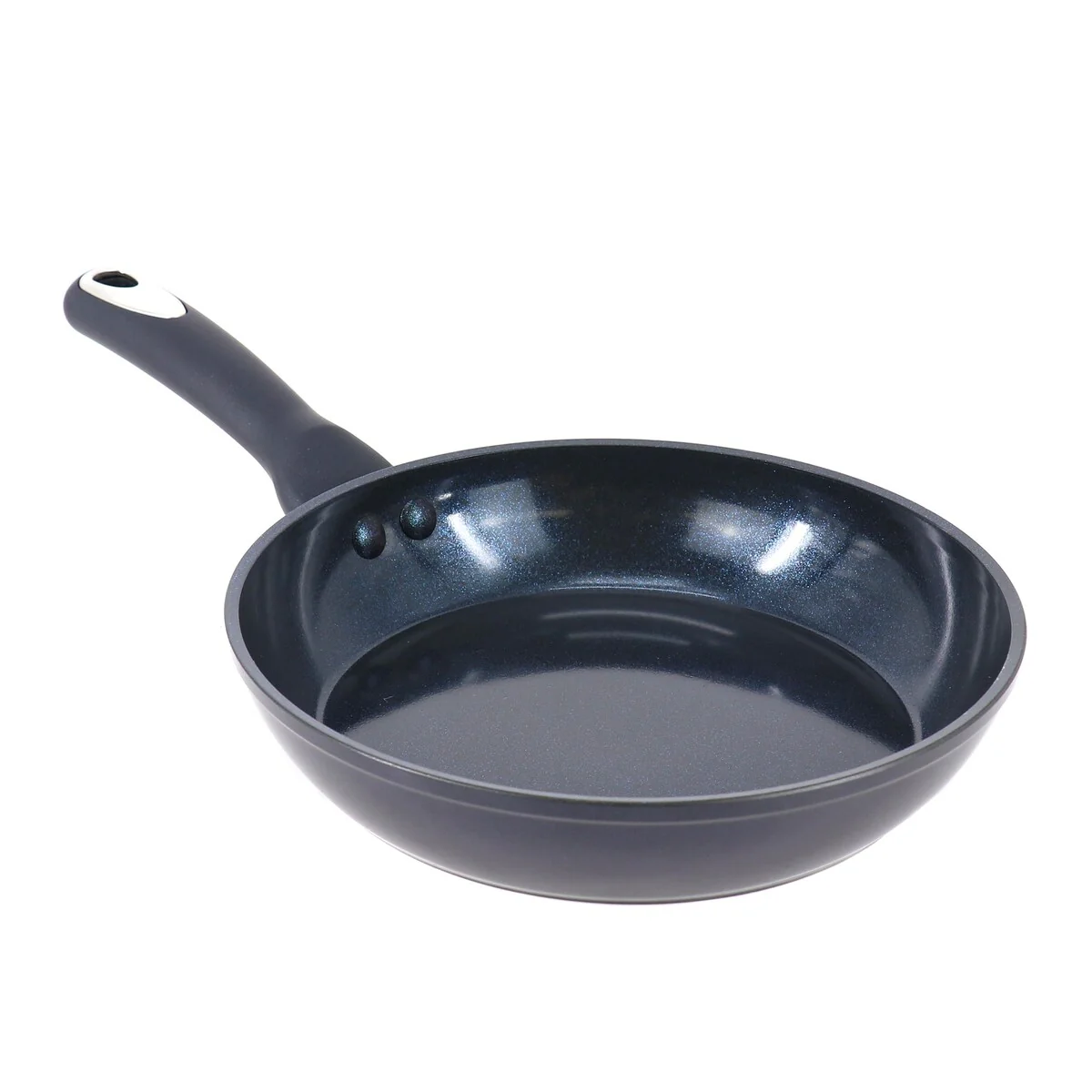 8 Inch Ceramic Nonstick Aluminum Frying Pan in Dark Blue