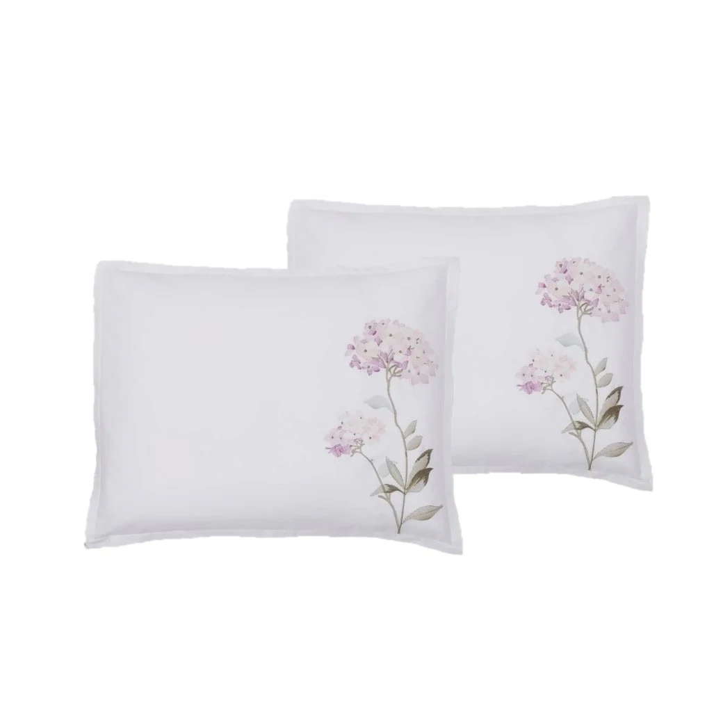 Broderie ensemble housse de couette Collection Hydrangea Embroidery Duvet Set (6 Color)