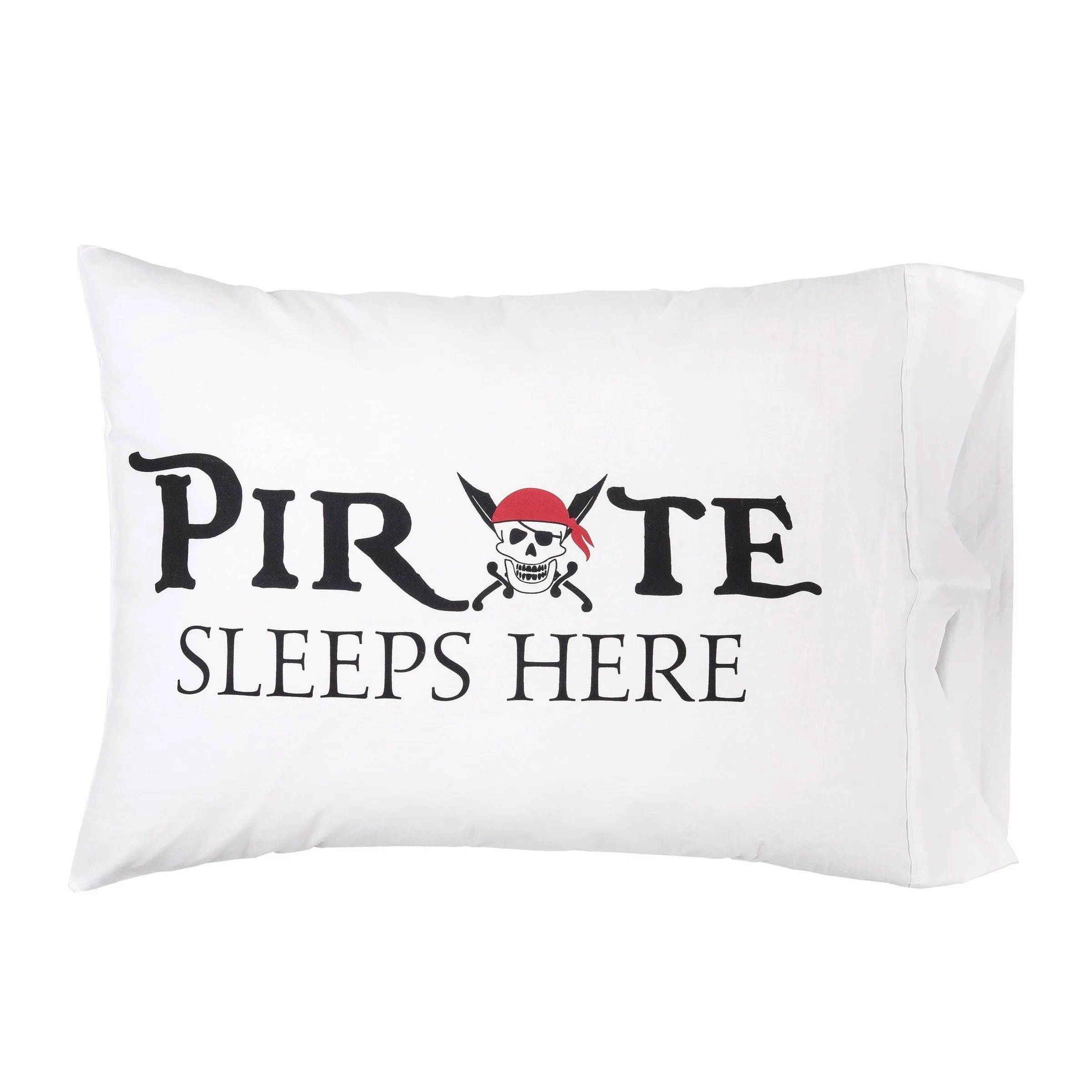 20" x 30" Pirate Sleeps Here Pillowcase