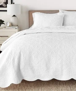 Copper Grove Sagano Blantyre Scalloped Edge Cotton 3-piece Quilt Bedding Set