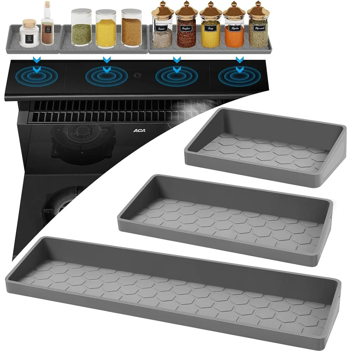 30" Magnetic Stove Top Spice Rack