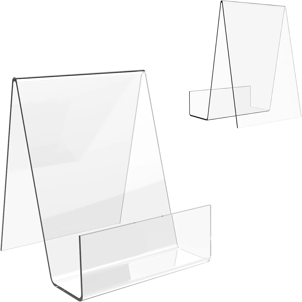 Acrylic Book Stand with Ledge