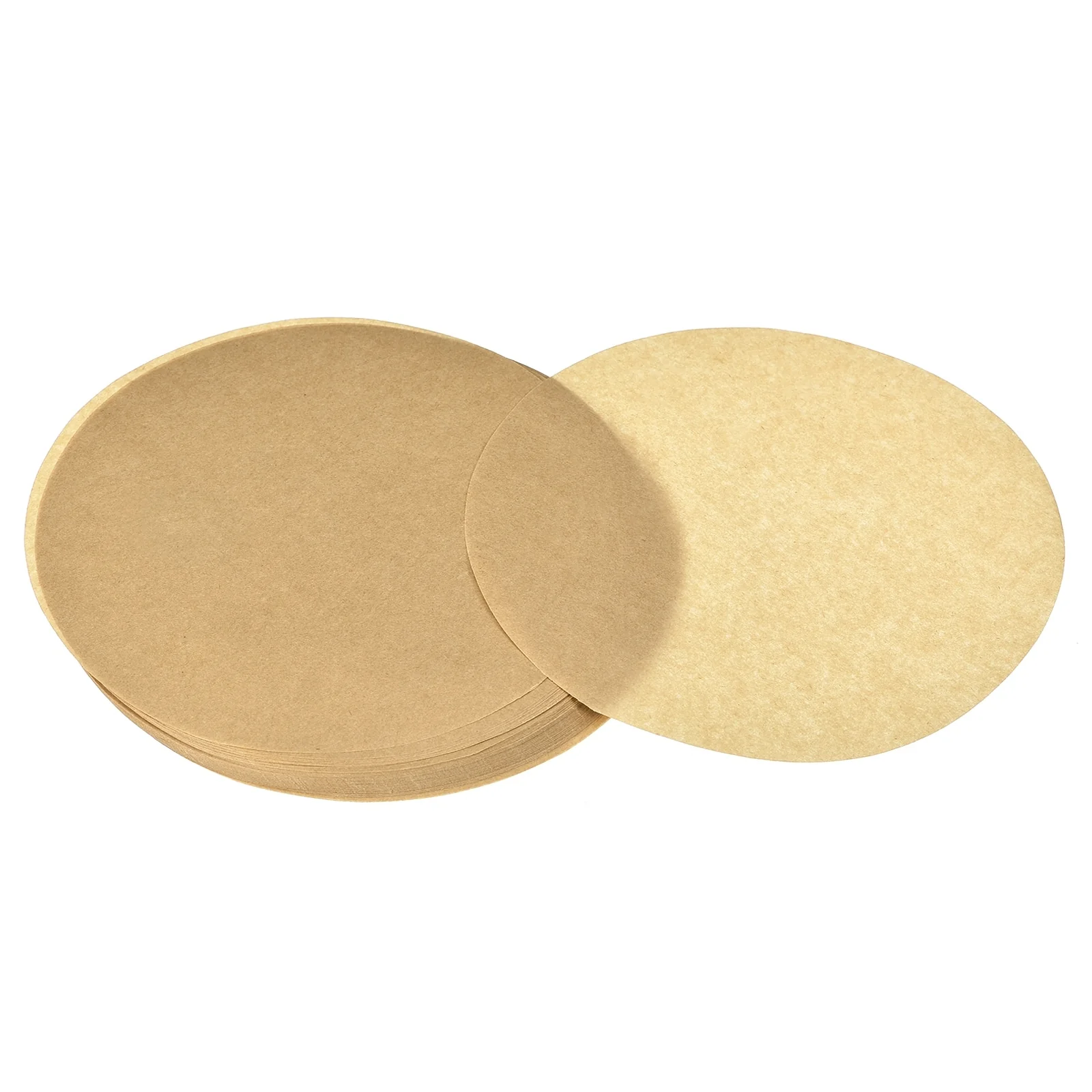 8 inch Parchment Paper Rounds Set of 100 Non Stick Baking Parchment Circle Brown