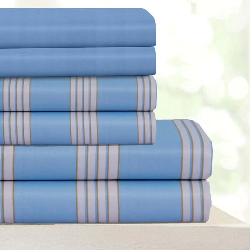 Liam Beverly Hills 400 Thread Count Egyptian Quality Cotton Sheets Set with BONUS Pillowcases