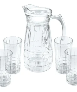 Gibson Home Jewelite Glass Pitcher and Tumbler Set