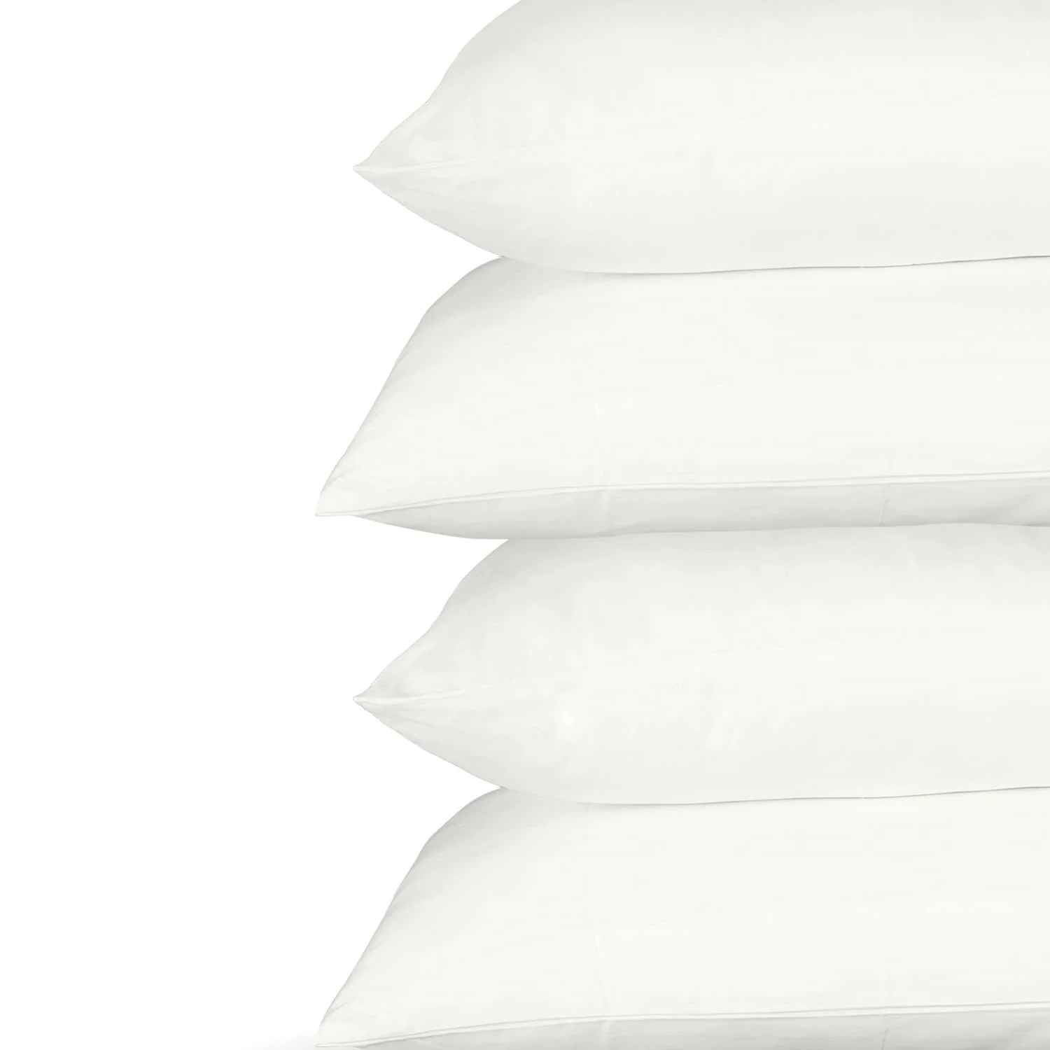 Just Linen 600 TC 100 Percent Egyptian Cotton Solid Color Value Pack of 4 Queen Pillow Cases