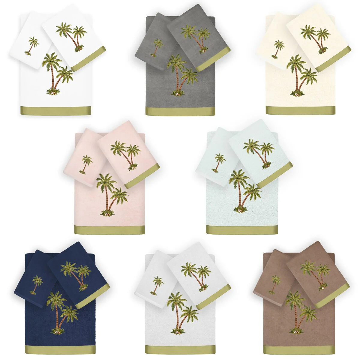 Authentic Hotel and Spa Turkish Cotton Palmera 3 PC Towel Set